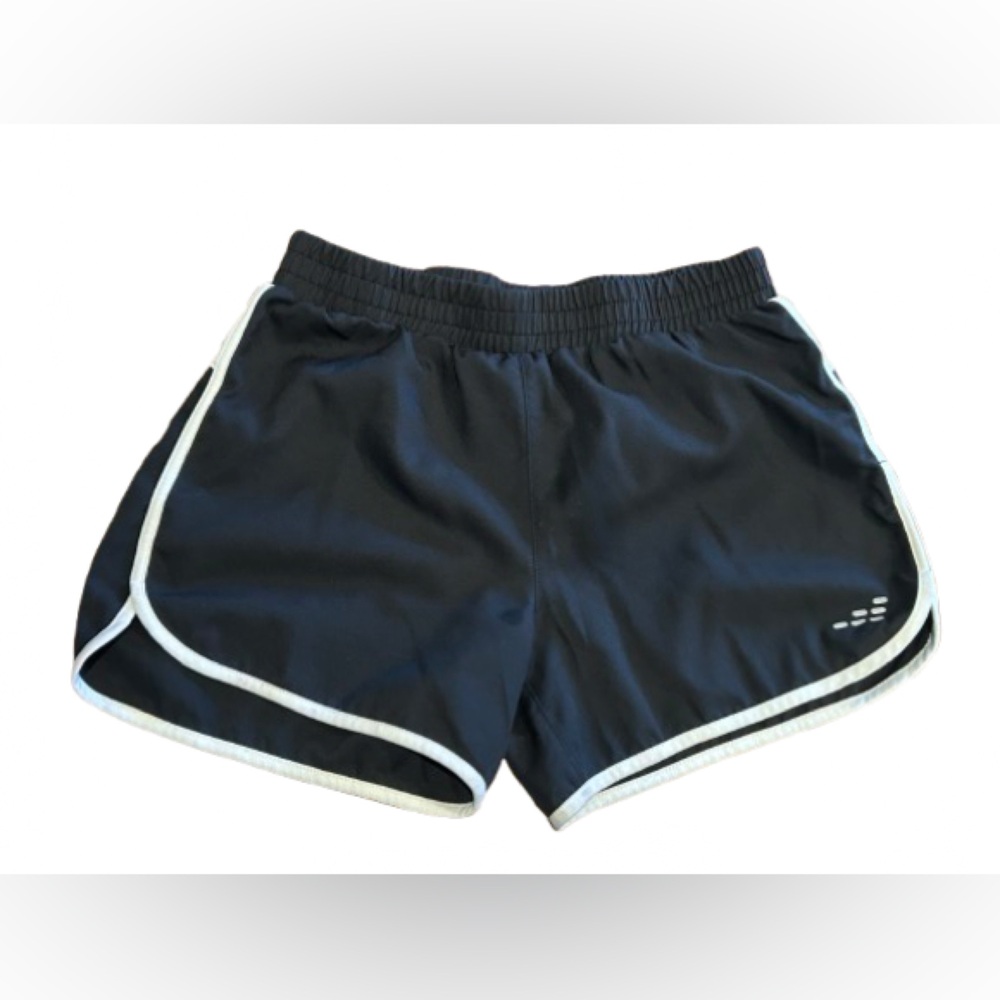 BCG Girls Black and White Athletic Shorts with Mesh Size Large 12-14